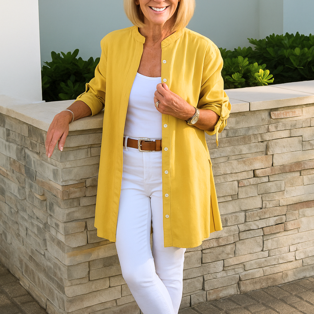 ルイーズ | リボン付きシャツブラウス