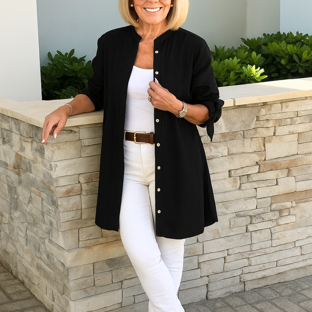 ルイーズ | リボン付きシャツブラウス