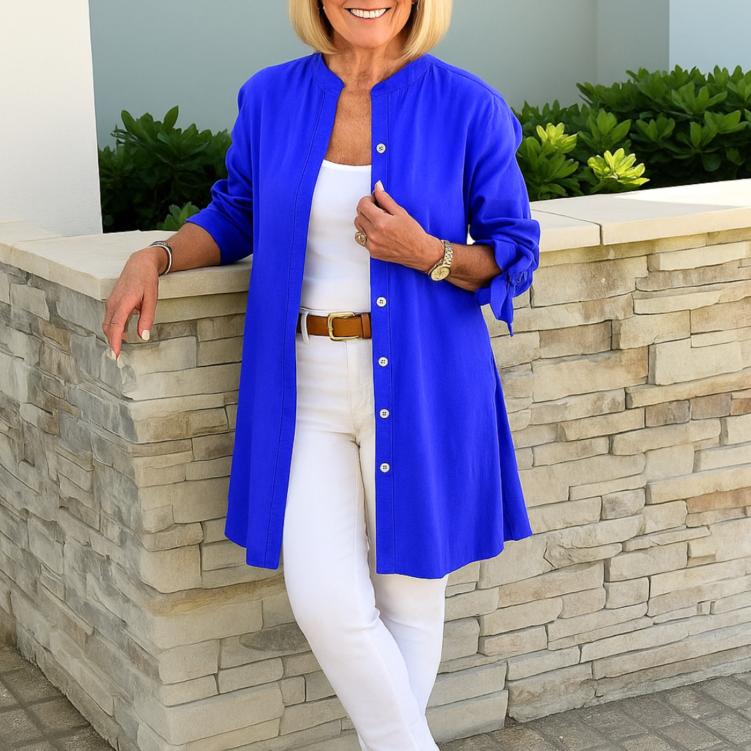 ルイーズ | リボン付きシャツブラウス