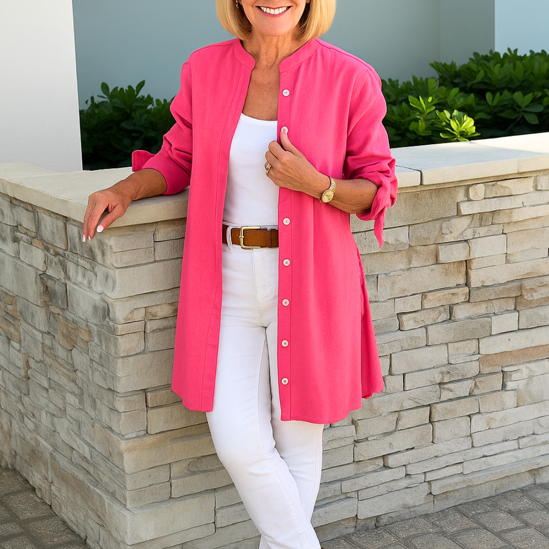 ルイーズ | リボン付きシャツブラウス